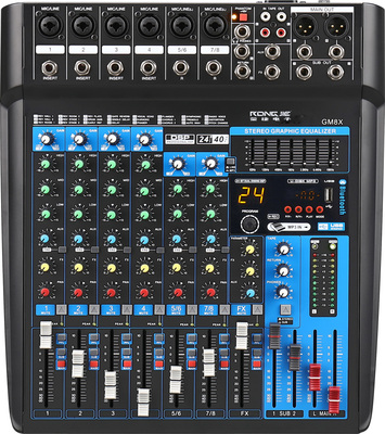 8路带MP3调音台 &nbsp;&nbsp;GM8X
